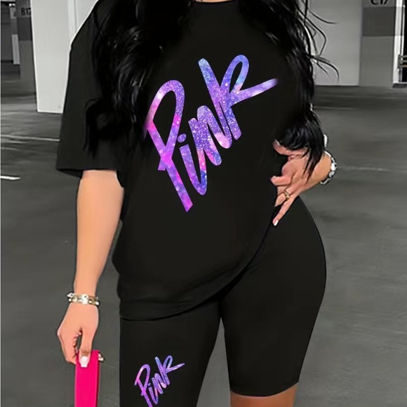 Two piece shorts at boutique💜🧡❤️ - Picture 2 of 9